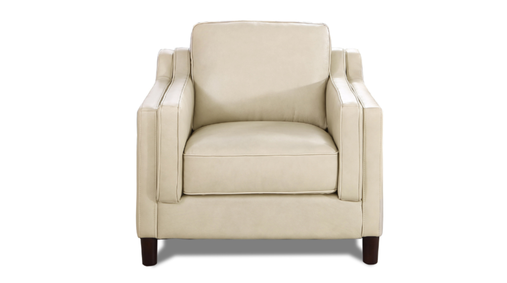 Bella Leather Sofa Collection, Ivory White